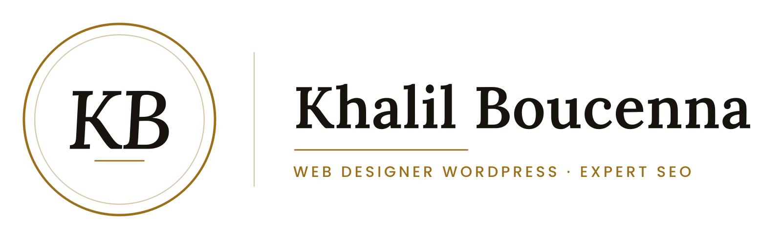 Khalil Boucenna — Web Designer WordPress & Expert SEO